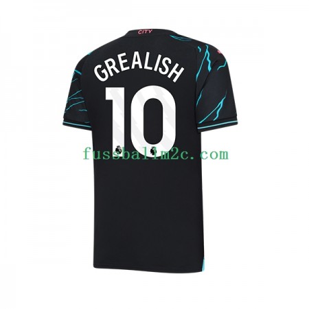 Fußballtrikots Manchester City Jack Grealish 10 Ausweich Trikotsatz 2023-2024